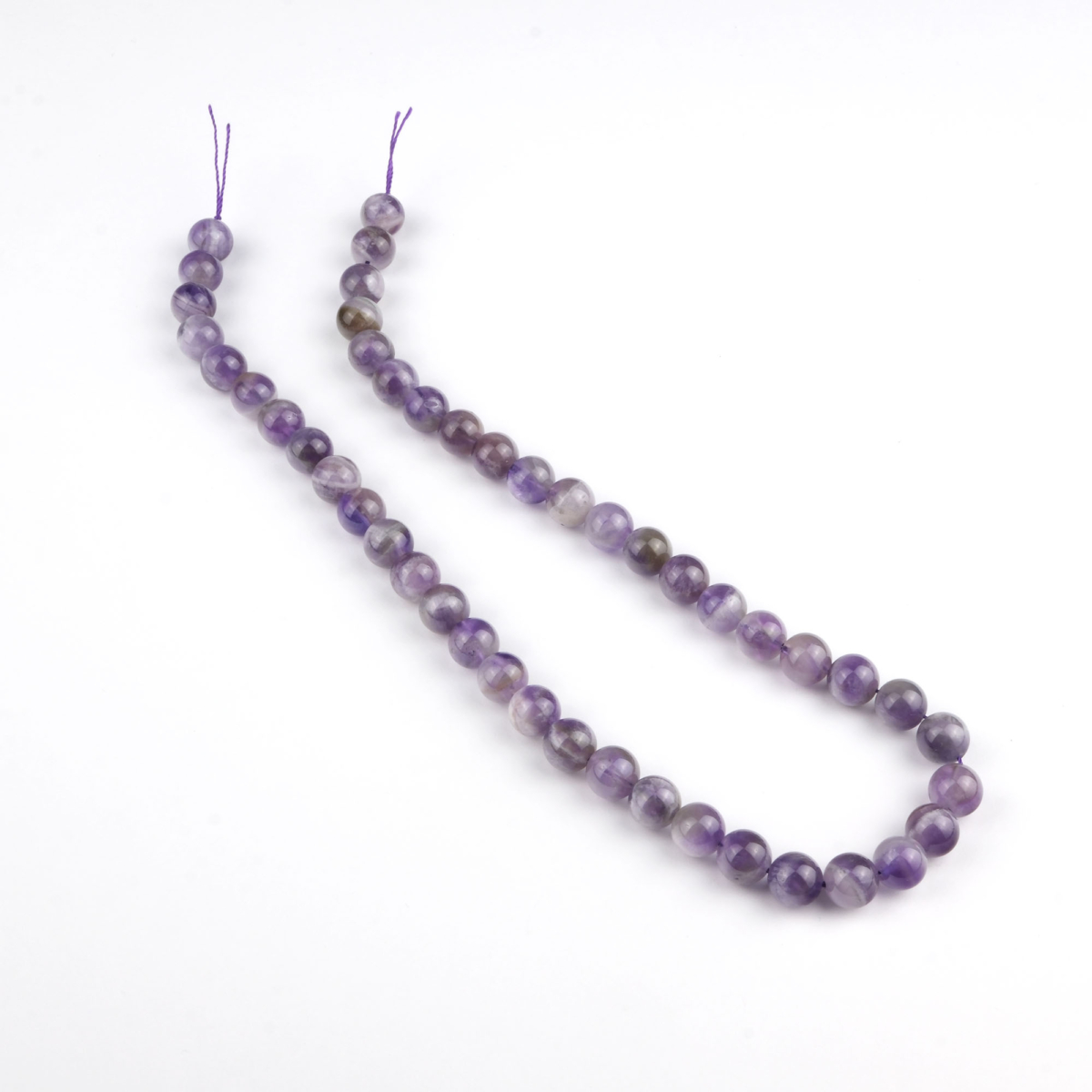 Ametist doğal taş dizi 8 mm – mor tonlarıyla sakinlik, arınma ve farkındalık sağlayan toptan doğal taş dizi