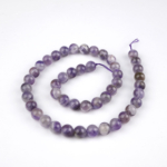 Ametist doğal taş dizi 8 mm – mor tonlarıyla sakinlik, arınma ve farkındalık sağlayan toptan doğal taş dizi