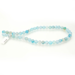 Açık Mavi Akik Doğal Taş Dizi (8mm) - Görsel 3