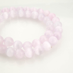 Açık Pembe Selenit Doğal Taş Dizi (8mm) - Görsel 4