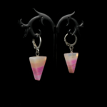 Pembe Akik Doğal Taş Küpe - Görsel 2