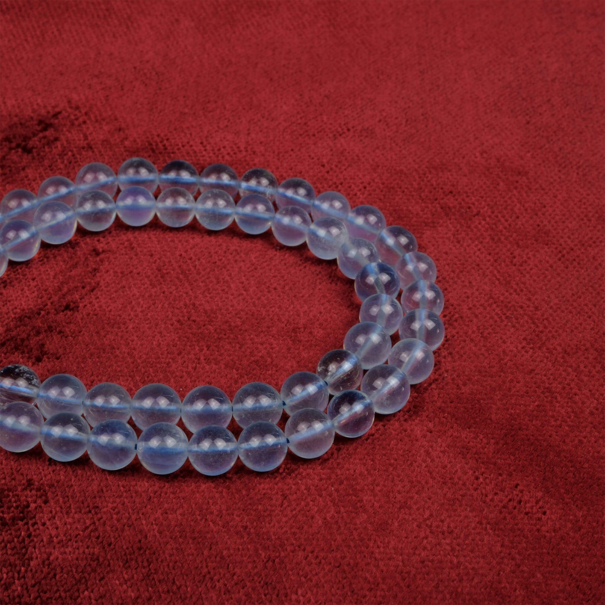 Akuamarin doğal taş dizi 6 mm – açık mavi tonlarıyla huzur, denge ve iletişim enerjisi sağlayan toptan doğal taş dizi