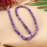 Küp Kesimli Ametist Doğal Taş Dizi (5mm)