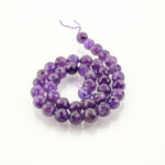 2A Kalite Kesimli Ametist Doğal Taş Dizi (10mm) - Görsel 2