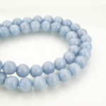 Anjelit (Angelite) Doğal Taş Dizi (8mm) - Görsel 3