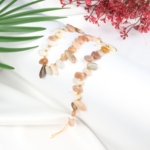 Ay Taşı Doğal Taş Arası Boncuklu Çubuk Dizi - Görsel 2