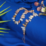 Ay Taşı Doğal Taş Arası Boncuklu Çubuk Dizi