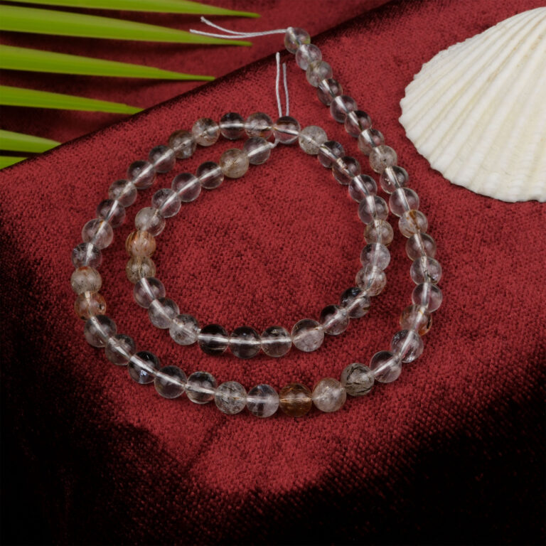 Bakır Rutilli Kuvars doğal taş dizi 6 mm – içindeki bakır rutil kristalleriyle enerji akışını hızlandıran, denge sağlayan toptan doğal taş dizi