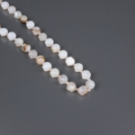 Beyaz Akik Burgulu Doğal Taş Dizi (10mm) - Görsel 4