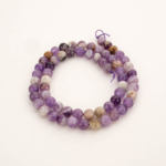 Chevron Ametist Doğal Taş Dizi (6mm) - Görsel 3
