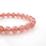 Çilek Kuvars Doğal Taş Bileklik - Görsel 3