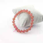Çilek Kuvars Doğal Taş Bileklik - Görsel 4