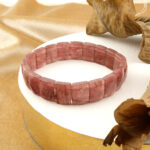 Çilek Kuvars Doğal Taş Rolex Bileklik