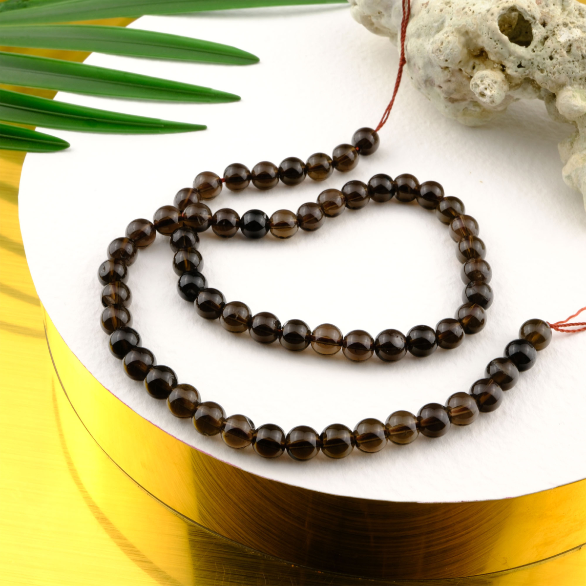 Dumanlı Kuvars doğal taş dizi 6mm – kahverengi ve gri tonların uyumuyla denge, sakinlik ve koruma enerjisi sunan toptan doğal taş dizi.