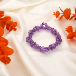 Faset Kesim Ametist Doğal Taş Dizi (6mm)