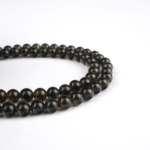 Gold Obsidyen Doğal Taş Dizi (4mm) - Görsel 3