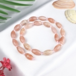 Güneş Taşı Doğal Taş Dizi (8x13mm Arpa Kesim)