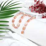 Güneş Taşı Doğal Taş Dizi (8x13mm Arpa Kesim) - Görsel 2