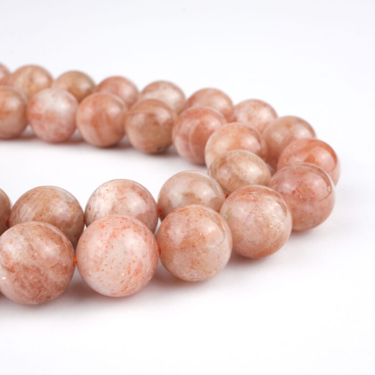 Güneştaşı doğal taş dizi 9 mm – turuncu ve altın tonlarıyla canlılık, özgüven ve pozitif enerji sağlayan toptan doğal taş dizi