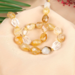 Hematoid Kuvars Doğal Taş Dizi (Tamburlu Kesim) - Görsel 2