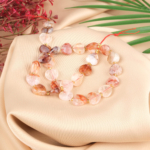 Himalaya Kuvars Doğal Taş Dizi (12mm Kalp Desen Kesim) - Görsel 2