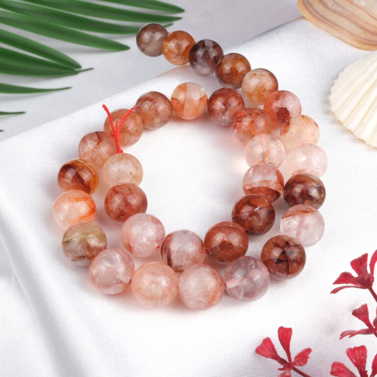 Himalaya Kuvars doğal taş dizi 12 mm – şeffaf kristal yapısıyla enerji arınması, farkındalık ve ruhsal denge sağlayan toptan doğal taş dizi