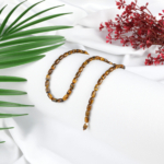 Kaplan Gözü Doğal Taş Dizi (4x7mm Arpa Kesim) - Görsel 2