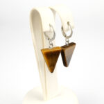 Kaplan Gözü Doğal Taş Küpe - Görsel 3