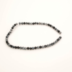 Karlı Obsidyen Doğal Taş Dizi (6mm) - Görsel 4