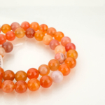 Karnalyen Akik Doğal Taş Dizi (8mm) - Görsel 3