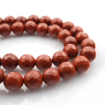 Kesimli Kırmızı Jasper doğal taş dizi – toptan doğal taş dizi, kırmızı tonlarıyla canlılık ve güç enerjisi veren şifalı taş.