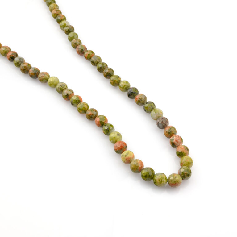 Kesimli Unakit doğal taş dizi – toptan doğal taş dizi, yeşil ve pembe tonlarıyla denge, yenilenme ve ruhsal iyileşme enerjisi sunar.