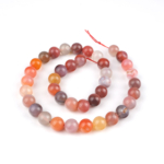 Kırmızı Botsvana Akik doğal taş dizi 9 mm – kırmızı, kahverengi ve gri tonlarıyla denge, kararlılık ve içsel güç sağlayan toptan doğal taş dizi