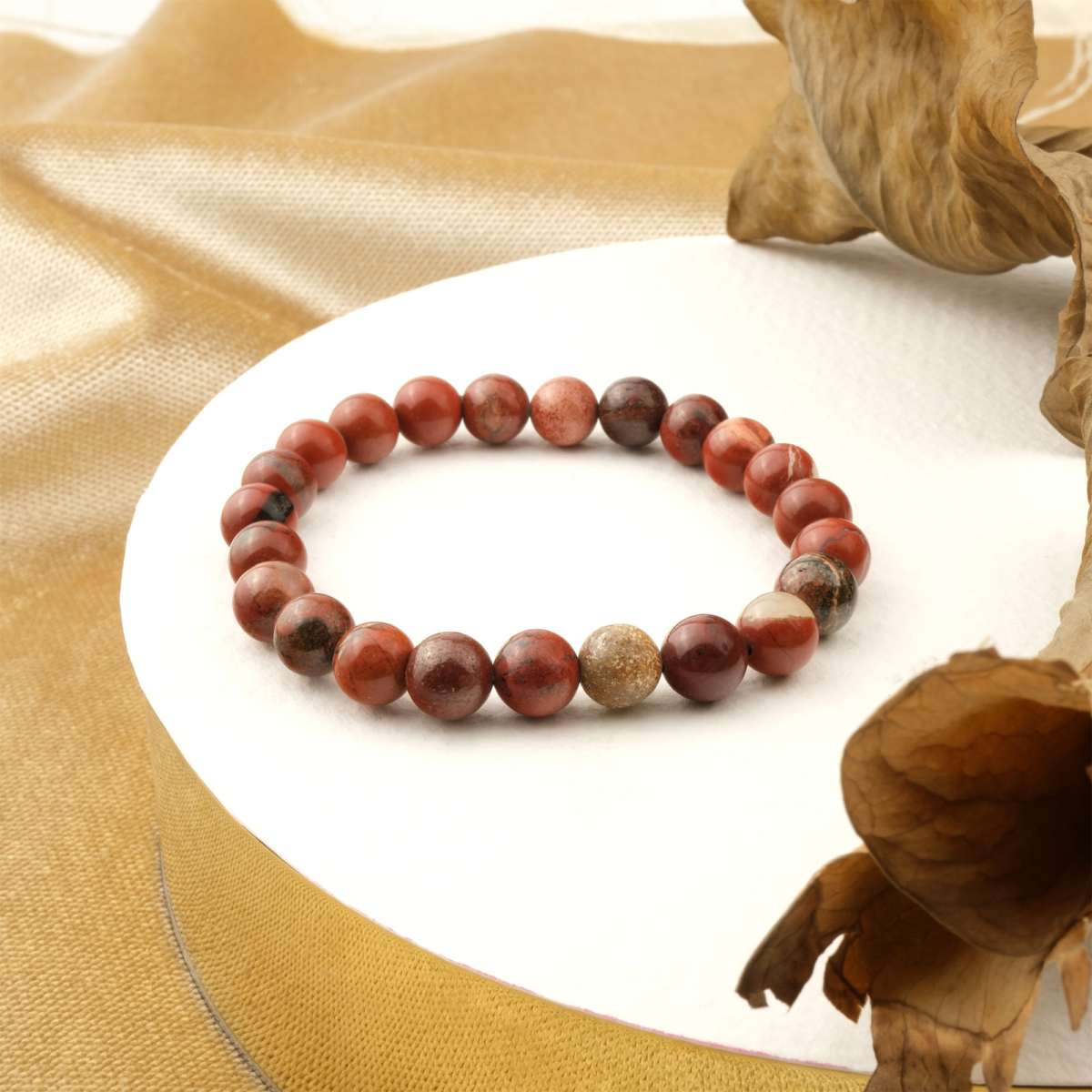 Kırmızı Jasper Doğal Taş Bileklik