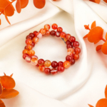 Kırmızı Madagaskar Akik Doğal Taş Dizi (8mm)