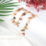 Kırmızı Rutil Kuvars Doğal Taş Arası Boncuklu Çubuk Dizi - Görsel 2