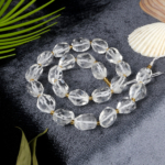 Kristal Kuvars Doğal Taş Dizi (Tamburlu Kesim)