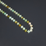 Krizopras Doğal Taş Dizi (8mm Yassı Yonca Kesim) - Görsel 4