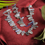 Labradorit Doğal Taş Arası Boncuklu Çubuk Dizi