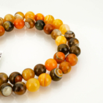 Boyalı 2A Kalite Madagaskar Akik Doğal Taş Dizi (8mm) - Görsel 4