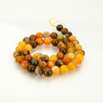 Boyalı 2A Kalite Madagaskar Akik Doğal Taş Dizi (8mm) - Görsel 3