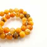 Boyalı Madagaskar Akik Doğal Taş Dizi (10mm) – 2A Kalite - Görsel 4