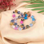 Mix Akik Burgulu Doğal Taş Dizi (10mm) - Görsel 2