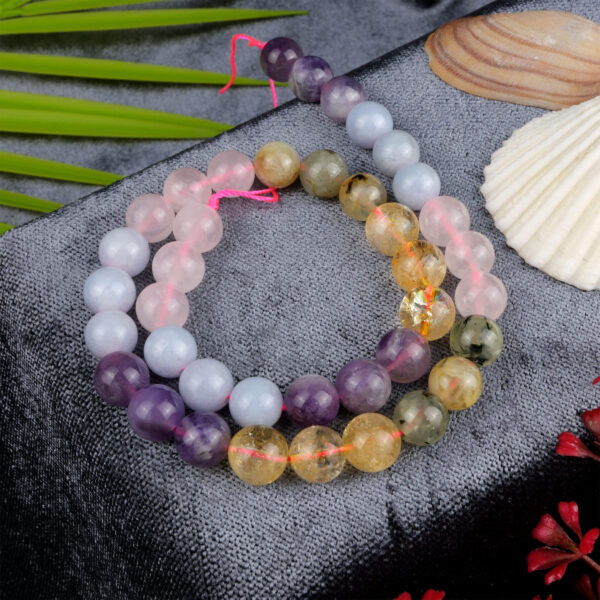 Mix Doğaltaş dizi 10 mm – farklı taş türlerinin bir araya geldiği, enerji, renk ve çeşitlilik sağlayan toptan doğal taş dizi