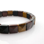 Mix Kaplan Gözü Doğal Taş Rolex Bileklik - Görsel 4