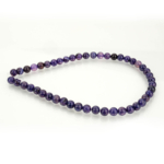 Mor Akik Doğal Taş Dizi (8mm) - Görsel 2