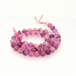 Mor Florit Doğal Taş Dizi (8mm) - Görsel 3