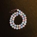 Morganit doğal taş dizi 10 mm – pastel pembe tonlarıyla sevgi, huzur ve kalp enerjisini güçlendiren toptan doğal taş dizi