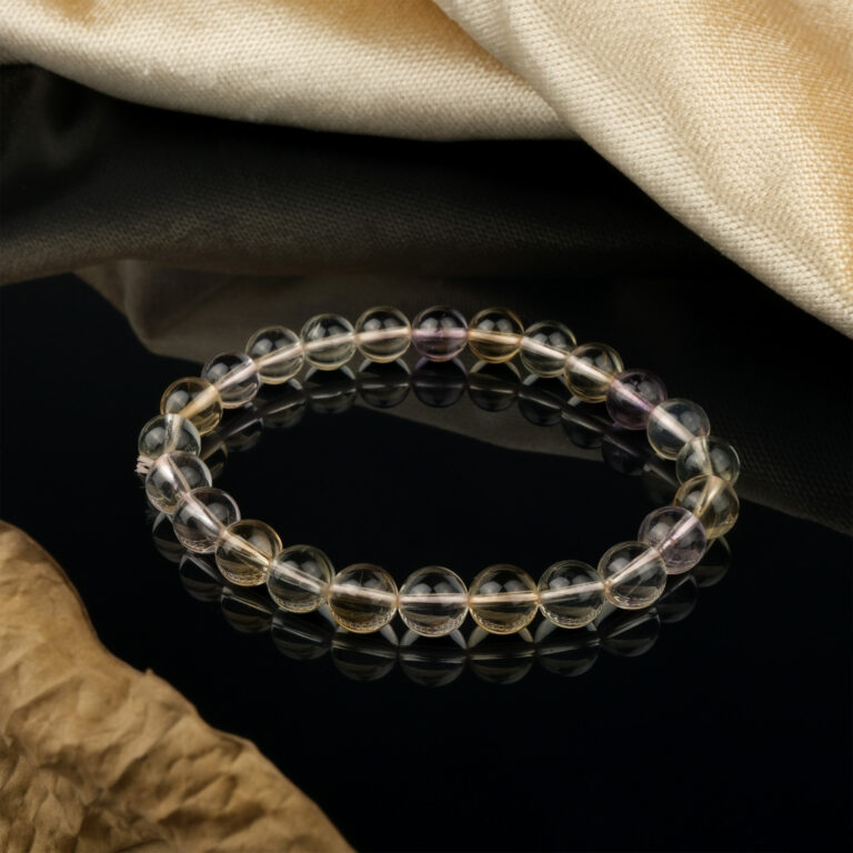 Multi kuvars doğal taş bileklik – renkli enerjisiyle denge ve pozitiflik sağlar