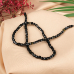 Küp Kesimli Obsidyen Doğal Taş Dizi (4mm)